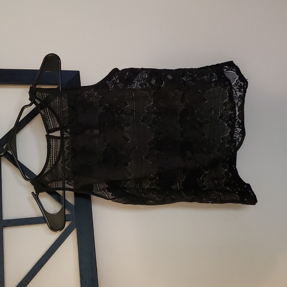 Guess Black Lace top